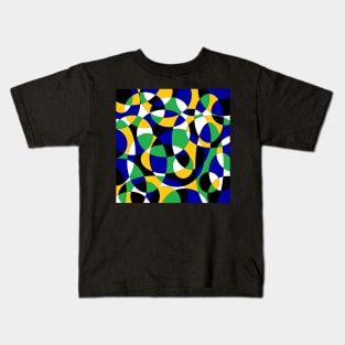 green and blue colored circles Kids T-Shirt